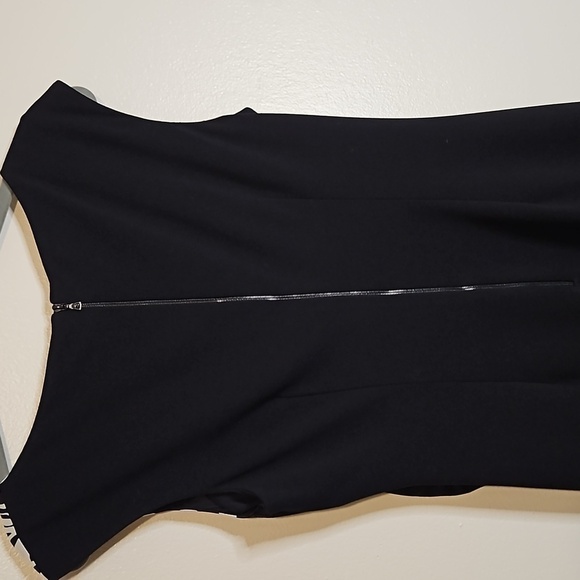 Kay Unger Black Zebra Print Sleeveless Dress Size 10 - Picture 6 of 7